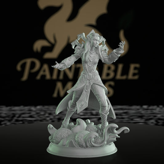 Elven Seer Miniature Oracle | Dungeons and Dragons Mini | RPG Tabletop Miniature DnD Painting Pathfinder | Medium