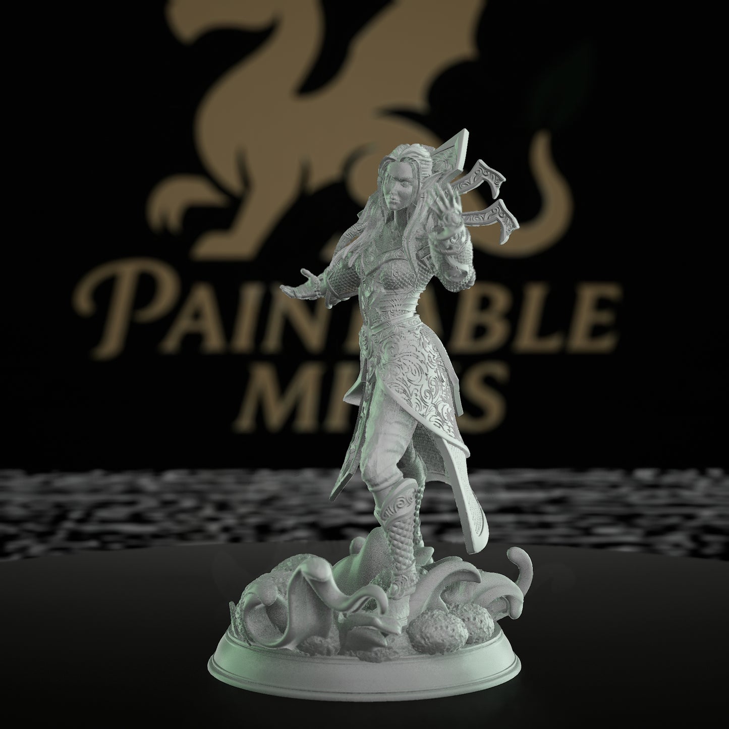 Elven Seer Miniature Oracle | Dungeons and Dragons Mini | RPG Tabletop Miniature DnD Painting Pathfinder | Medium