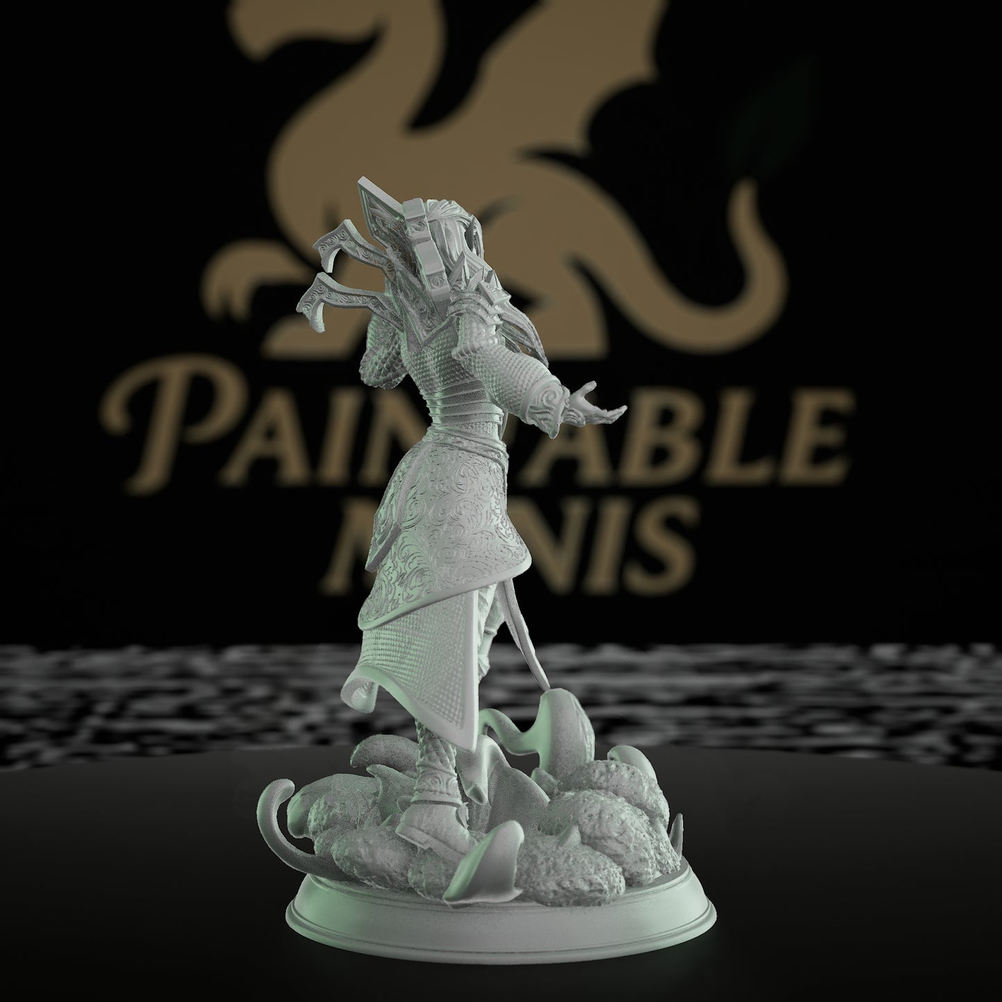 Elven Seer Miniature Oracle | Dungeons and Dragons Mini | RPG Tabletop Miniature DnD Painting Pathfinder | Medium