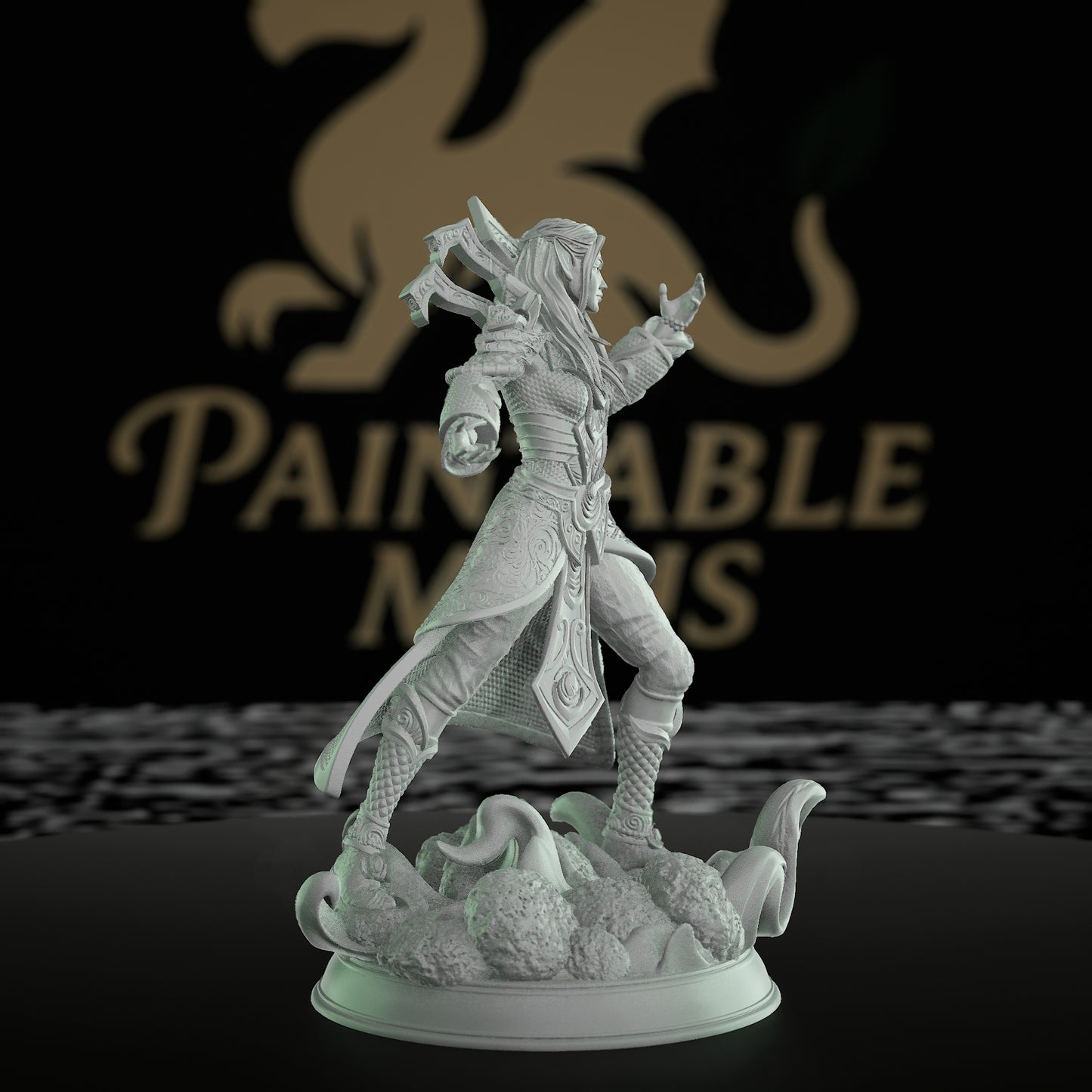 Elven Seer Miniature Oracle | Dungeons and Dragons Mini | RPG Tabletop Miniature DnD Painting Pathfinder | Medium