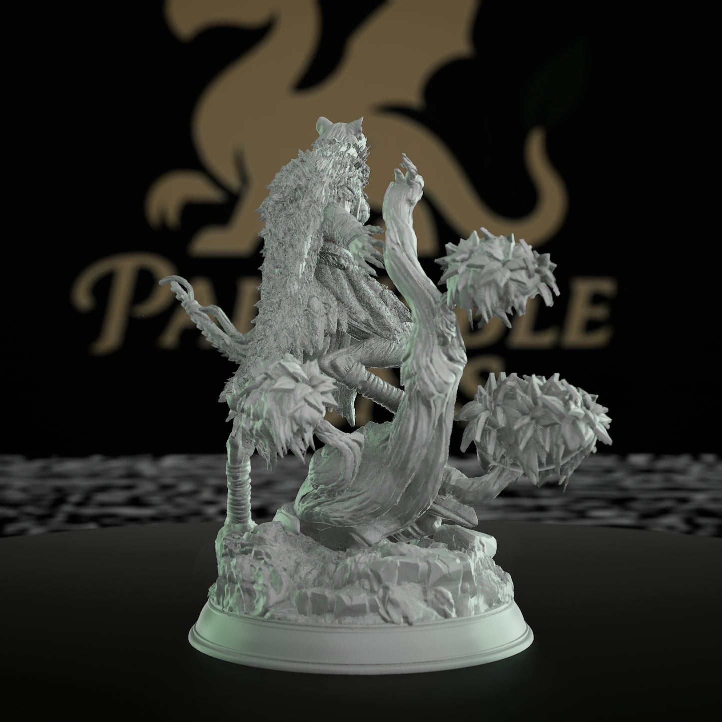 Tabaxi Ranger Miniature | Dungeons and Dragons Mini | RPG Tabletop Miniature | DnD Painting Pathfinder