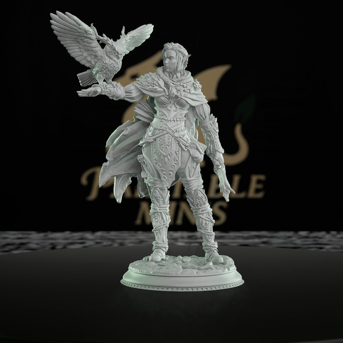 Fey Ranger Owl Familiar Miniature | Medium | DM Stash | D&D DnD Pathfinder Miniature