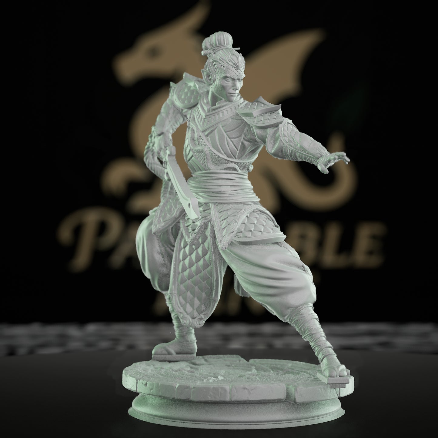 Serpent Fighter Warlord Miniature | Medium | DM Stash | D&D DnD Pathfinder Miniature