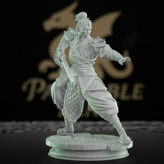 Serpent Fighter Warlord Miniature | Medium | DM Stash | D&D DnD Pathfinder Miniature