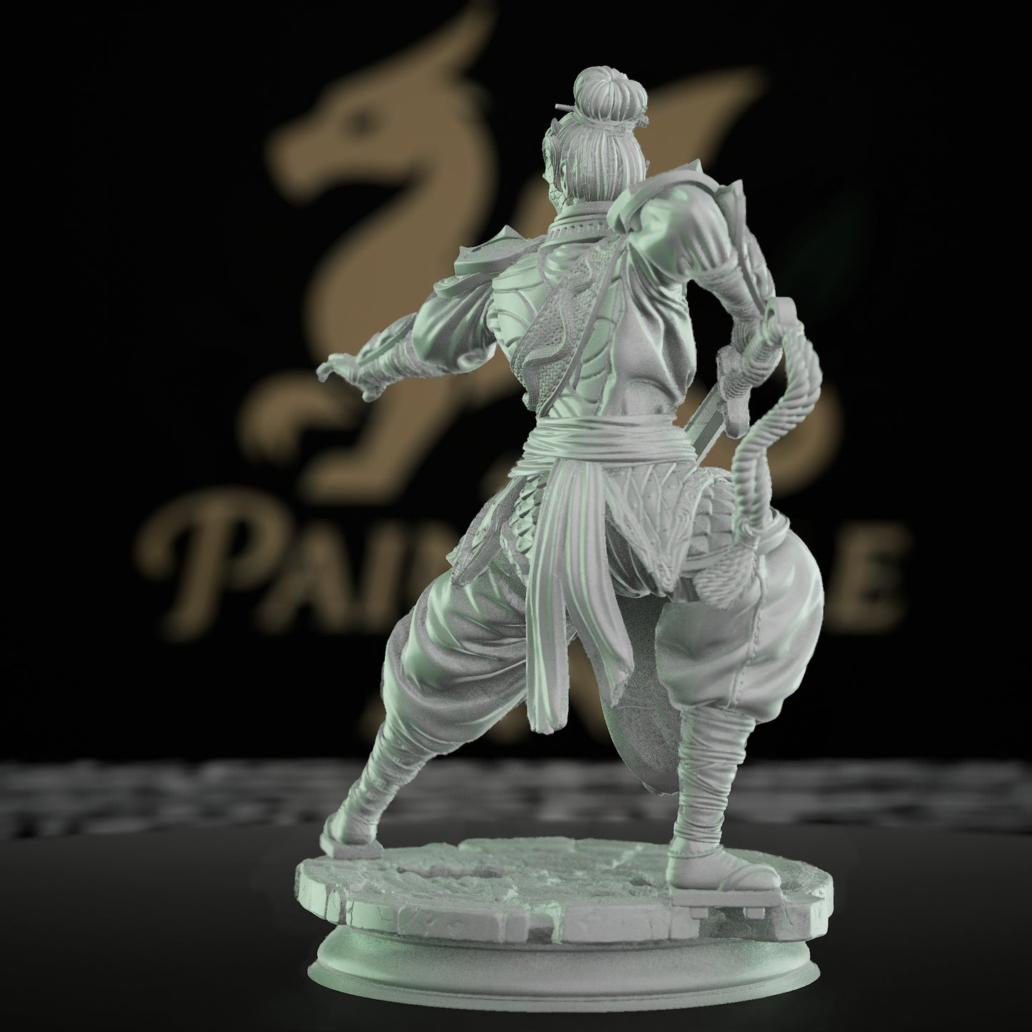 Serpent Fighter Warlord Miniature | Medium | DM Stash | D&D DnD Pathfinder Miniature