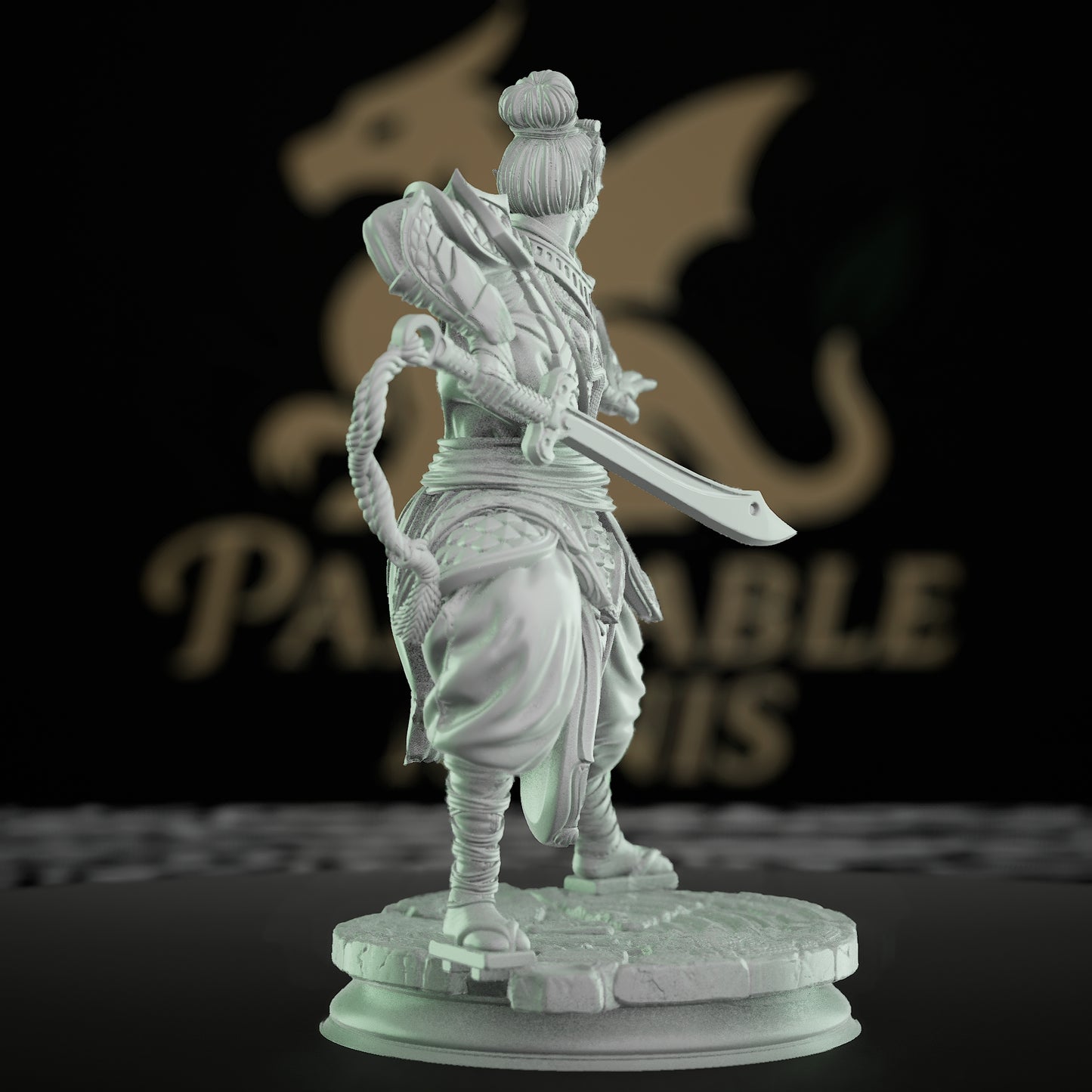 Serpent Fighter Warlord Miniature | Medium | DM Stash | D&D DnD Pathfinder Miniature