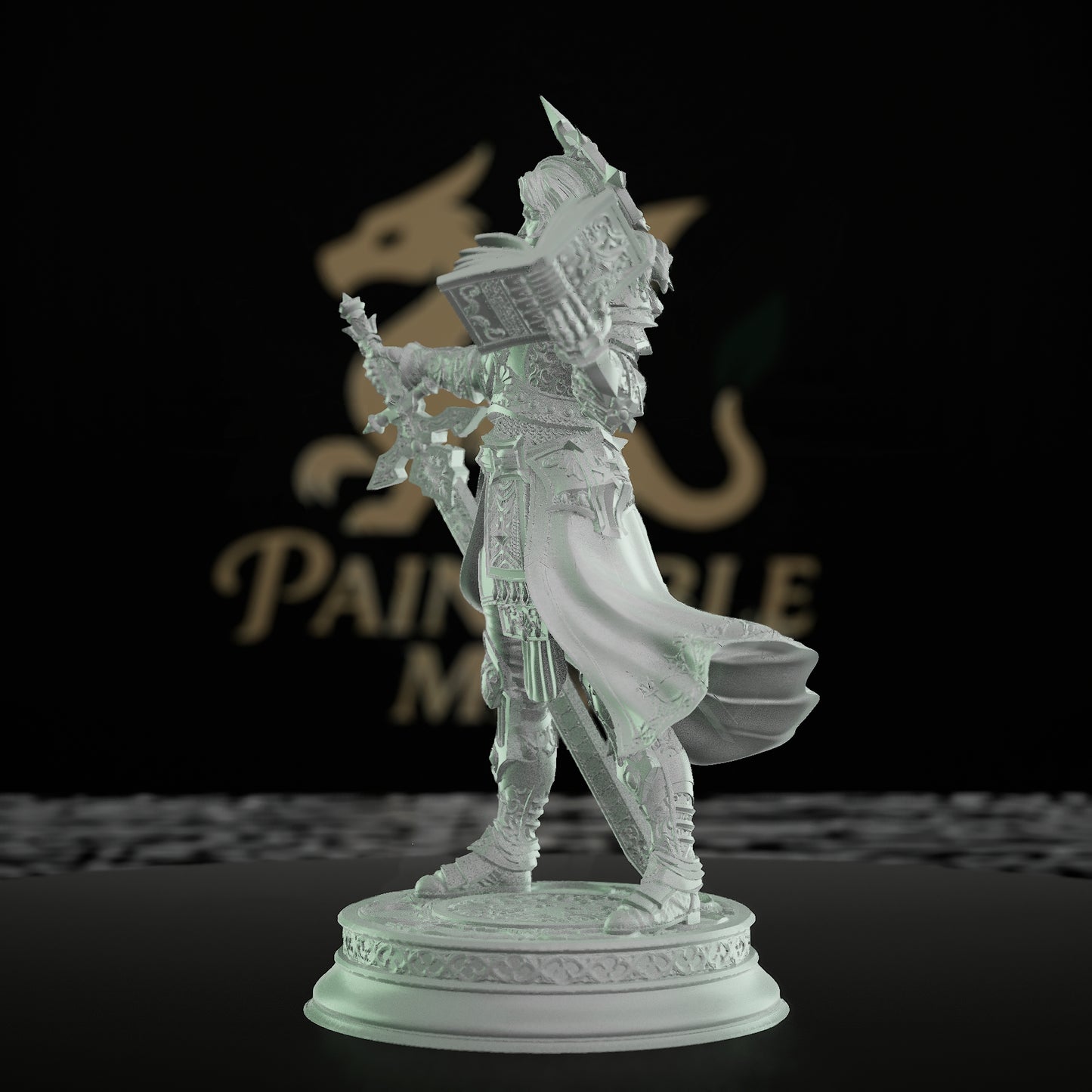 Paladin Warrior Cleric Miniature | Medium | DM Stash | D&D DnD Pathfinder Miniature