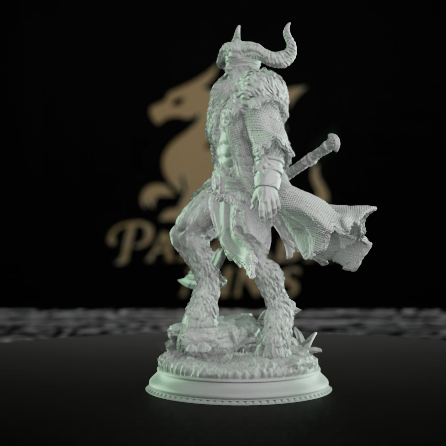 Satyr Mercenary Sellsword Miniature | Medium | DM Stash | D&D DnD Pathfinder Miniature