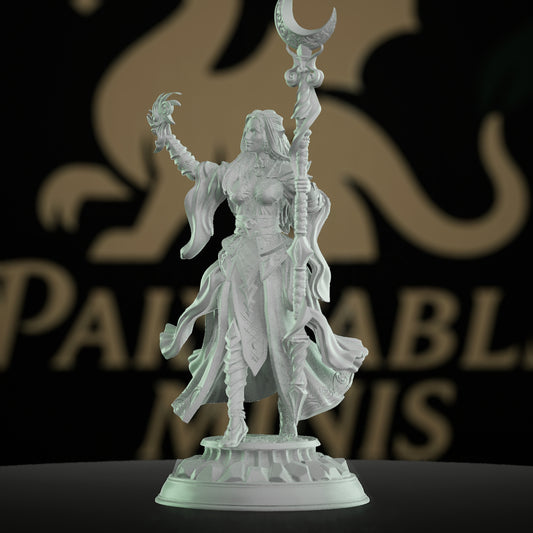 Drow High Priestess Sorcerer Miniature | Medium | DM Stash | D&D DnD Pathfinder Miniature