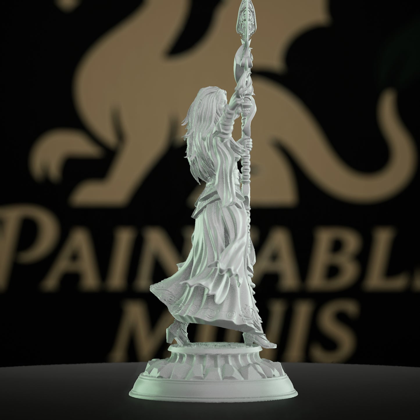 Drow High Priestess Sorcerer Miniature | Medium | DM Stash | D&D DnD Pathfinder Miniature