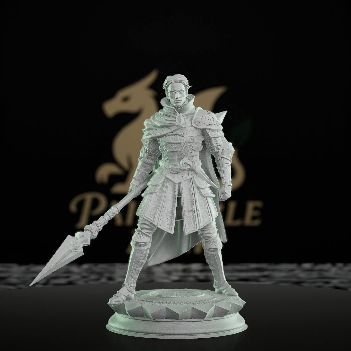 Human Warrior Polearm Fighter | Medium | DM Stash | D&D DnD Pathfinder Miniature