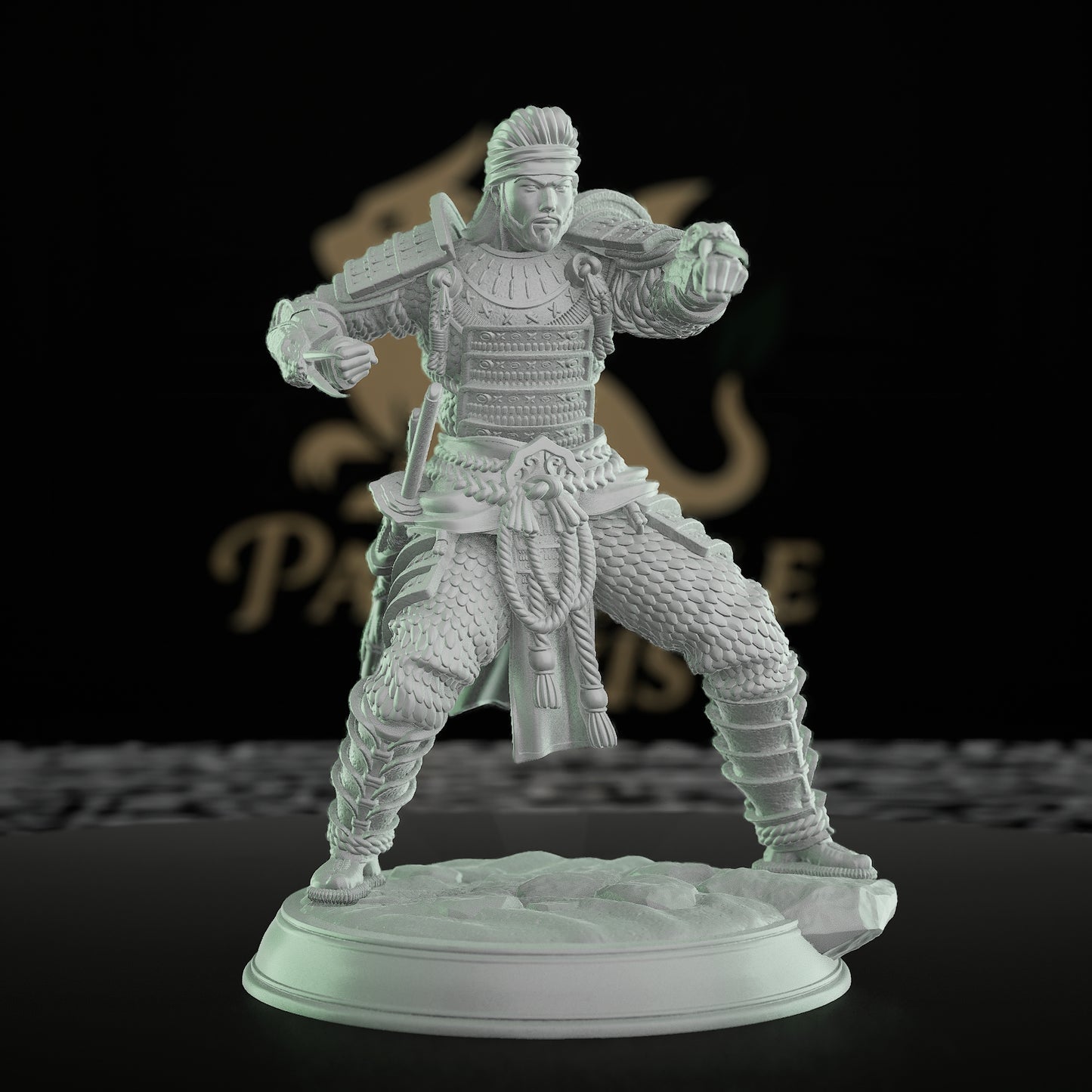 Spirit Samurai Swordmaster Hero | Medium | DM Stash | D&D DnD Pathfinder Miniature