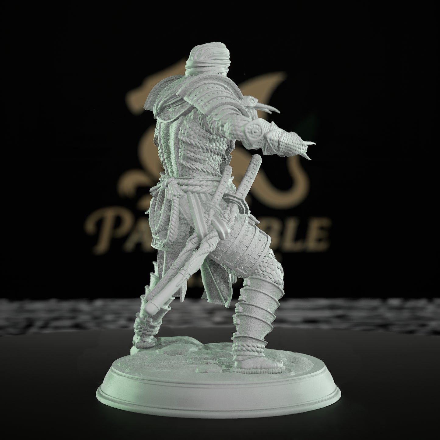 Spirit Samurai Swordmaster Hero | Medium | DM Stash | D&D DnD Pathfinder Miniature