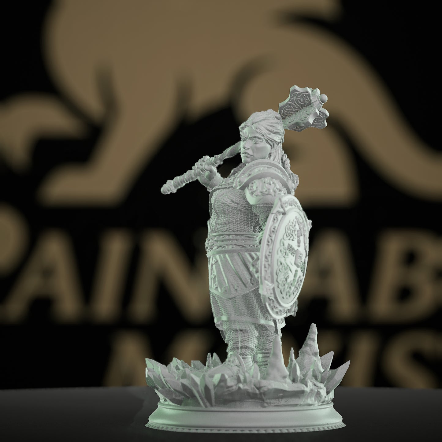 Warrior Cleric Miniature | Medium | DM Stash | D&D DnD Pathfinder Miniature