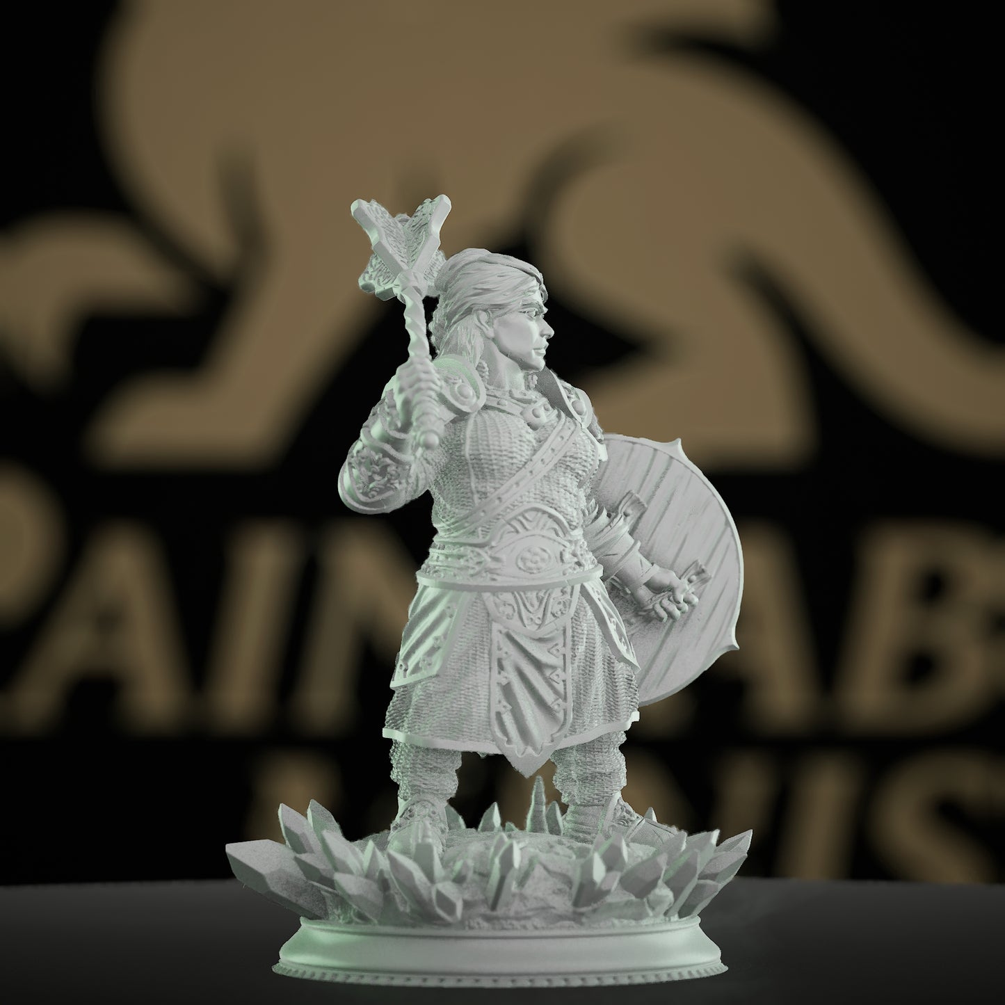 Warrior Cleric Miniature | Medium | DM Stash | D&D DnD Pathfinder Miniature