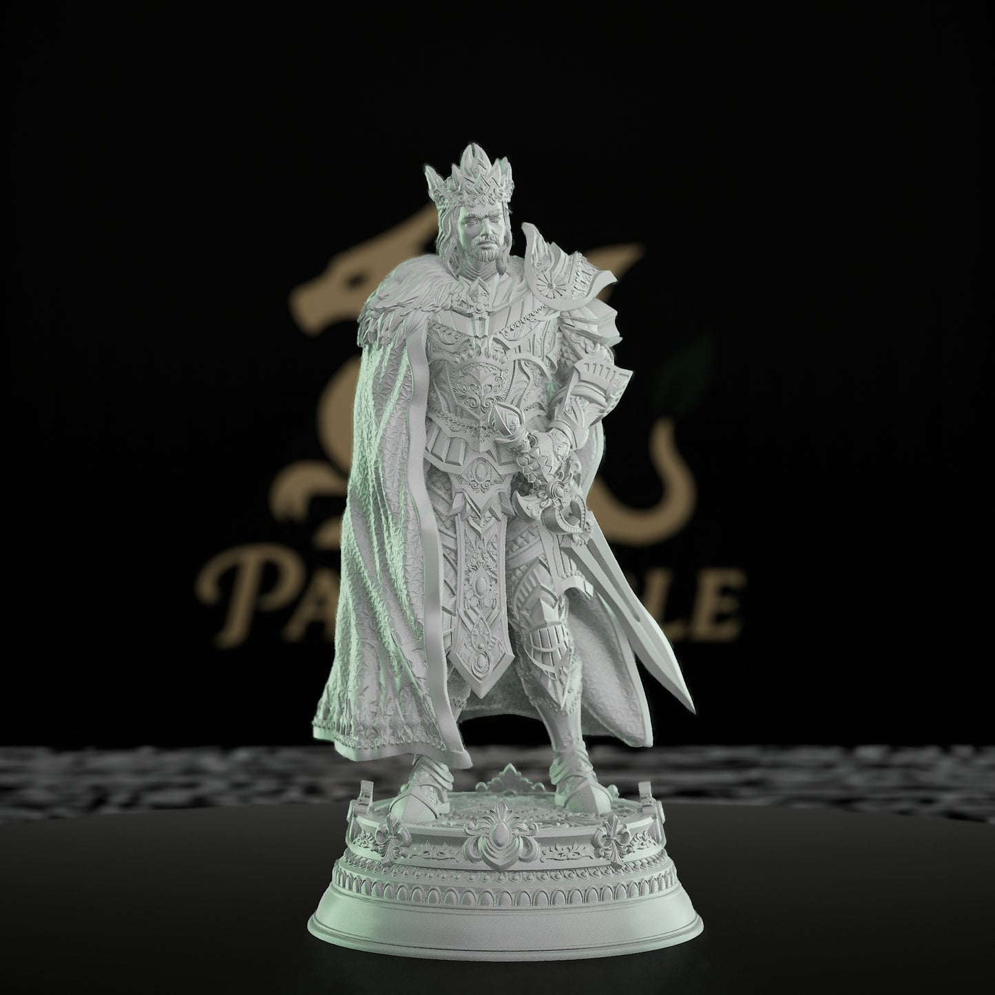 Majestic Human Warrior King Miniature | Medium | DM Stash | D&D DnD Pathfinder Miniature