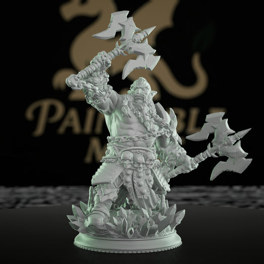 Dark Dwarf Champion Fighter | Medium | DM Stash | D&D DnD Pathfinder Miniature