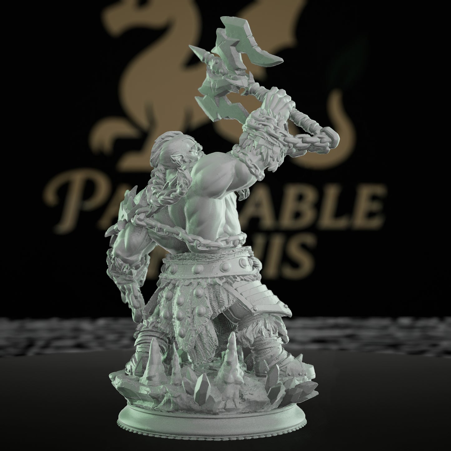 Dark Dwarf Champion Fighter | Medium | DM Stash | D&D DnD Pathfinder Miniature