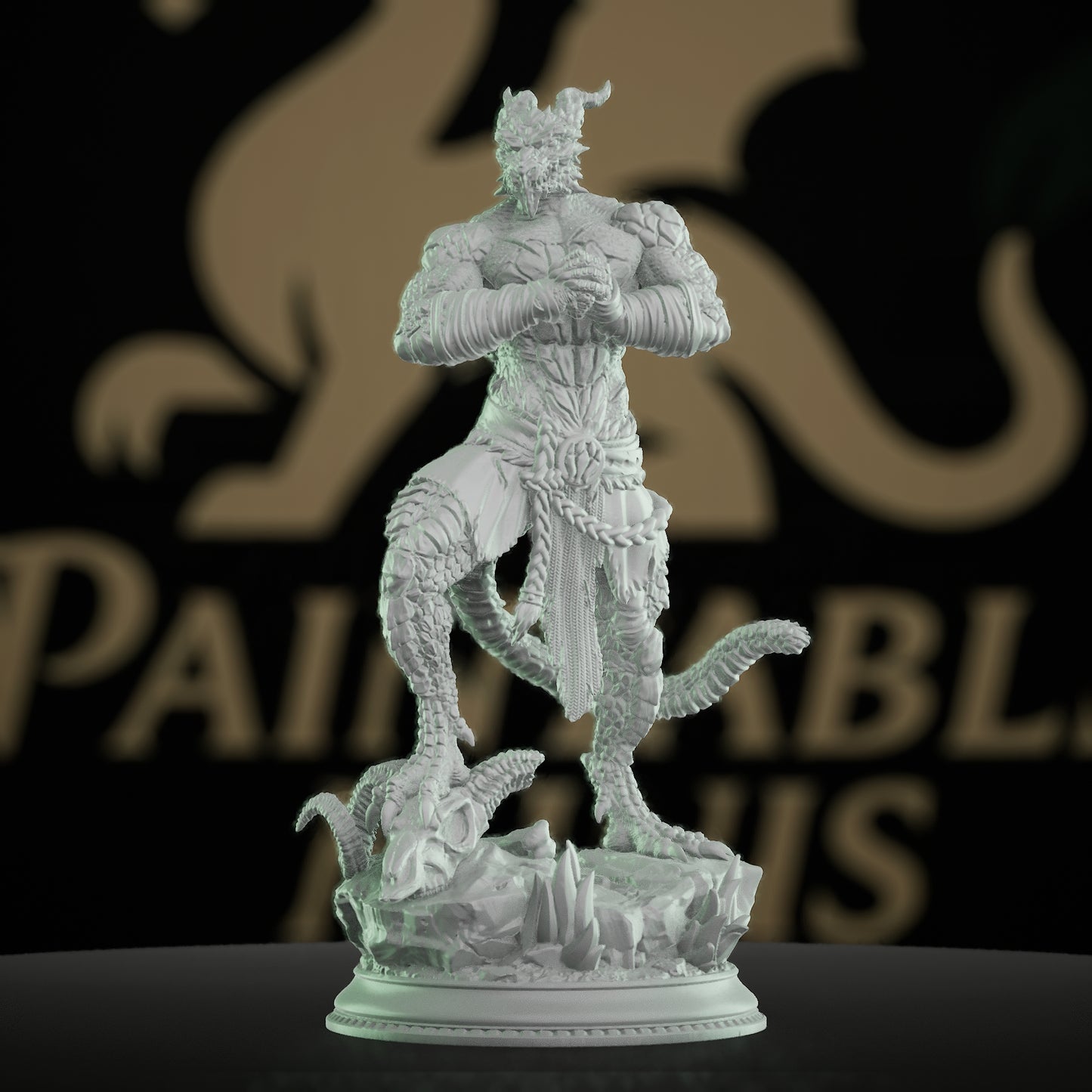 Dragonkin Dragonborn Barbarian Fighter | Medium | DM Stash | D&D DnD Pathfinder Miniature