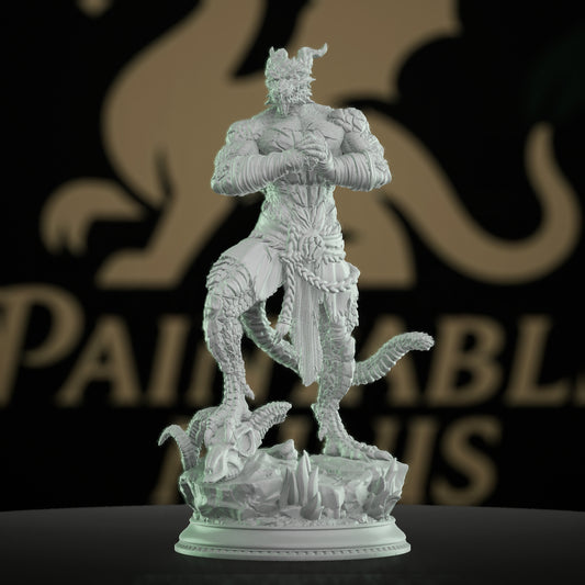 Dragonkin Dragonborn Barbarian Fighter | Medium | DM Stash | D&D DnD Pathfinder Miniature