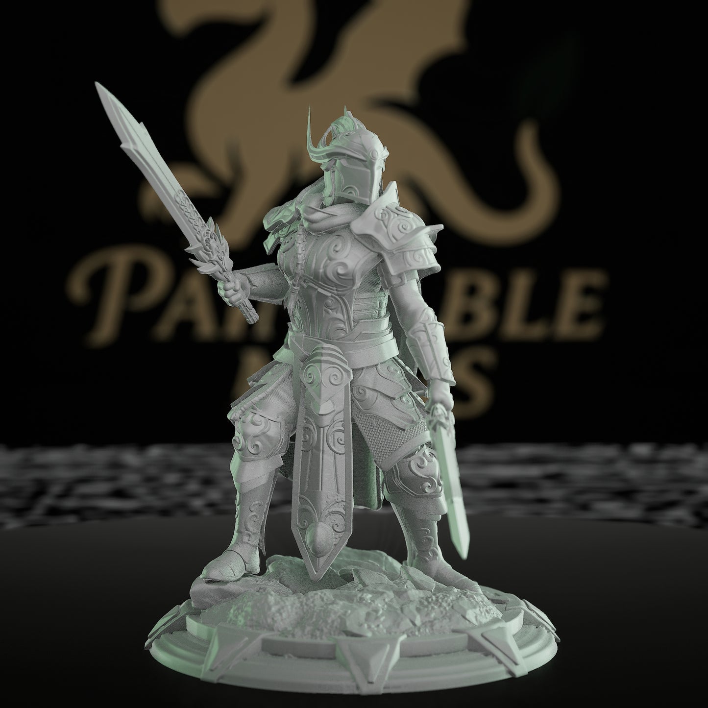 Elven Vanguard Soldier Brave Warrior | Medium | DM Stash | D&D DnD Pathfinder Miniature