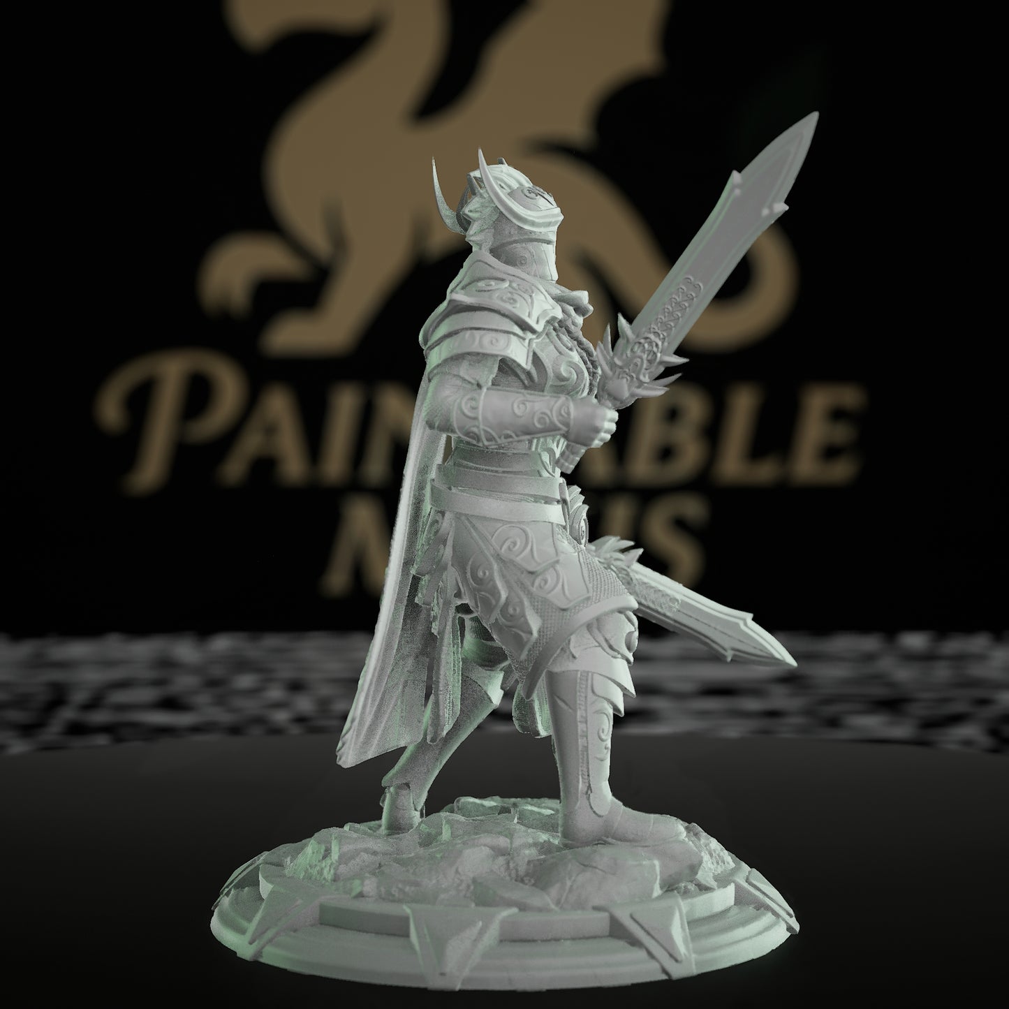 Elven Vanguard Soldier Brave Warrior | Medium | DM Stash | D&D DnD Pathfinder Miniature