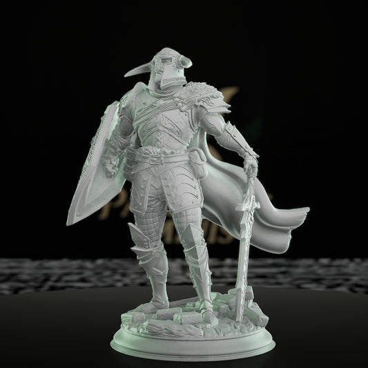 Paladin Warrior Shield Armor | Medium | DM Stash | D&D DnD Pathfinder Miniature