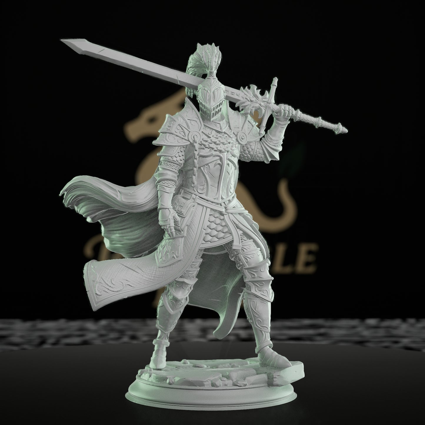Paladin Knight Miniature Figure | Medium | DM Stash | D&D DnD Pathfinder Miniature