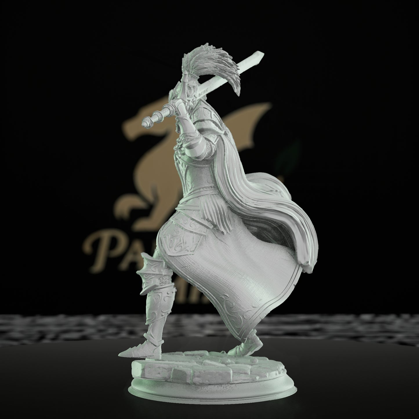 Paladin Knight Miniature Figure | Medium | DM Stash | D&D DnD Pathfinder Miniature
