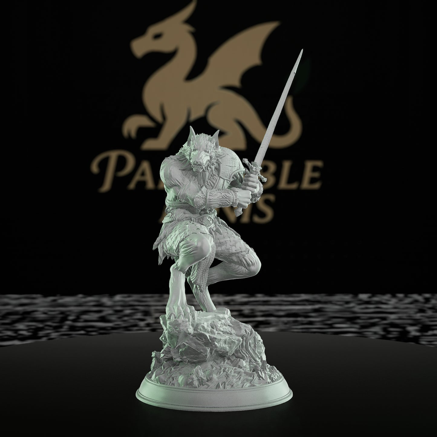 Werewolf Lycanthropy Beast Sword | Medium | DM Stash | D&D DnD Pathfinder Miniature