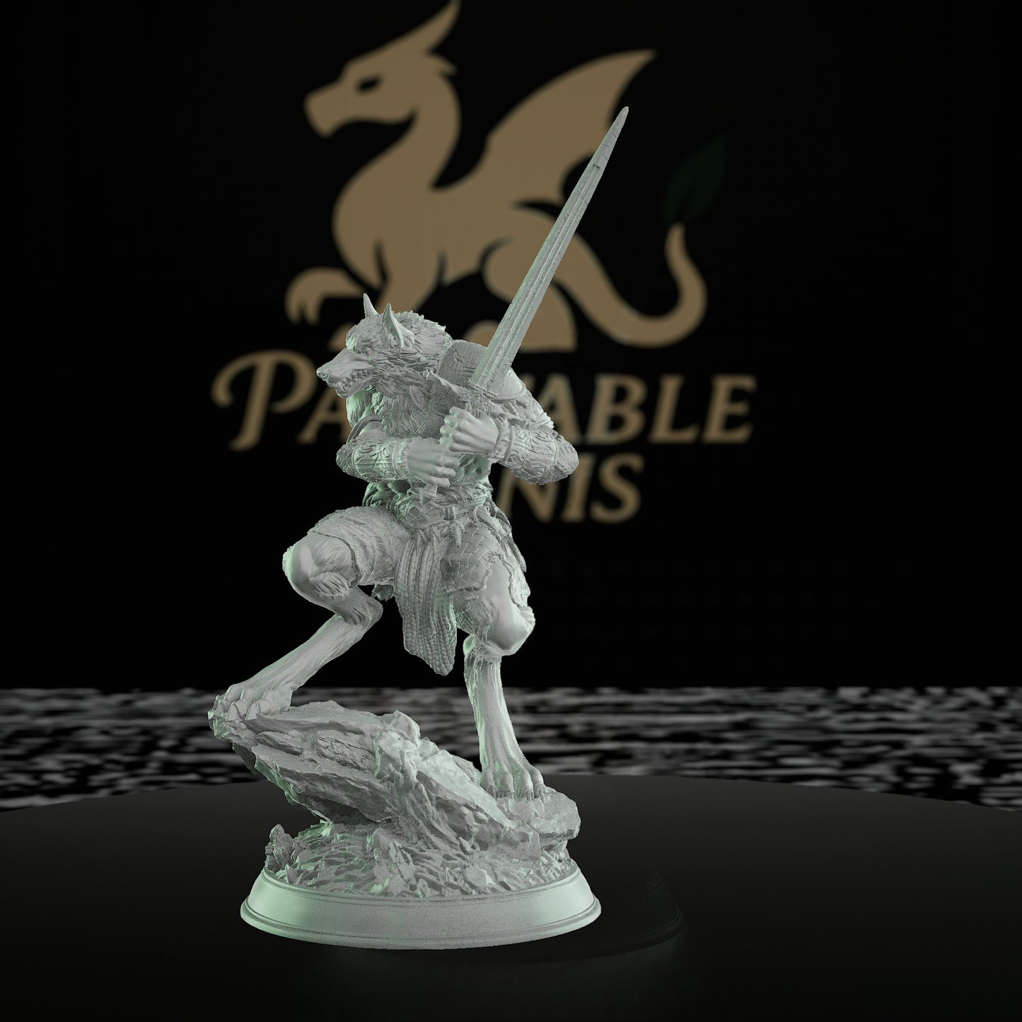 Werewolf Lycanthropy Beast Sword | Medium | DM Stash | D&D DnD Pathfinder Miniature