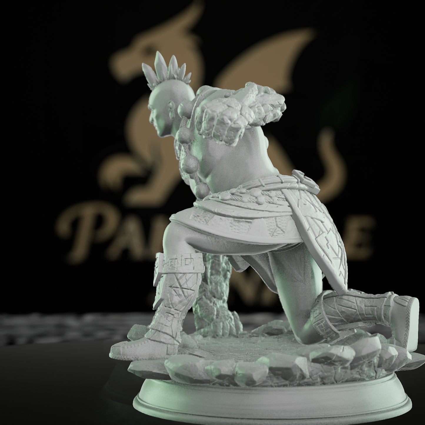 Earth Elemental Warrior Miniature | Medium | DM Stash | D&D DnD Pathfinder Miniature