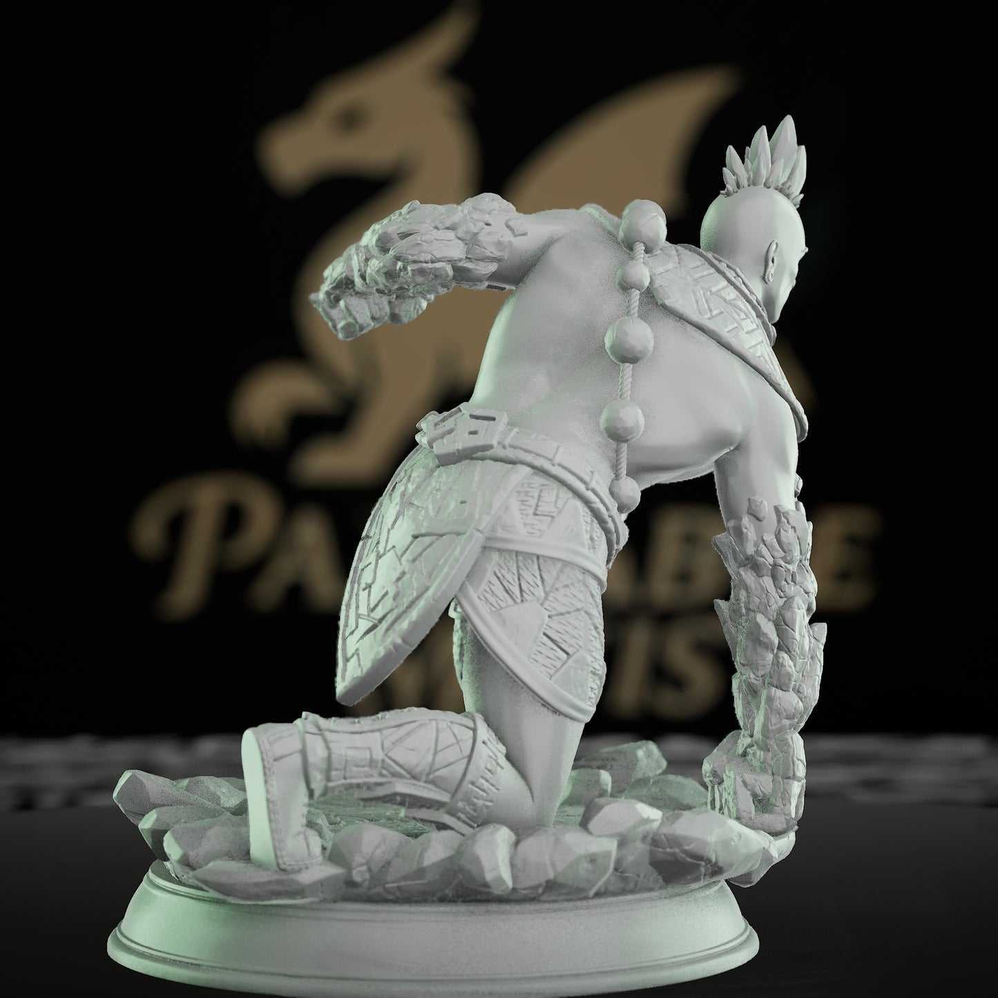 Earth Elemental Warrior Miniature | Medium | DM Stash | D&D DnD Pathfinder Miniature