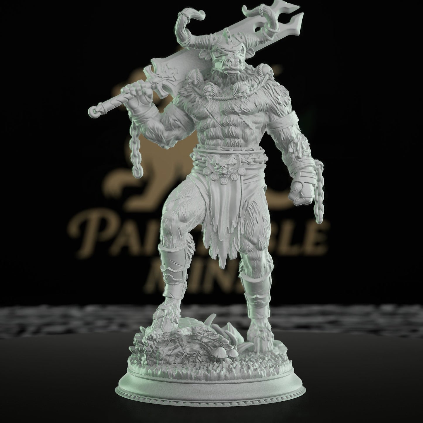 Minotaur Warrior Beast Fighter | Medium | DM Stash | D&D DnD Pathfinder Miniature