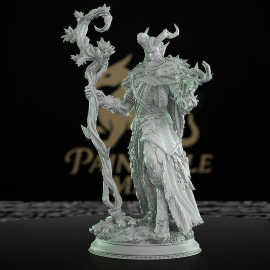 Satyr Druid Leaf Armor Staff | Medium | DM Stash | D&D DnD Pathfinder Miniature