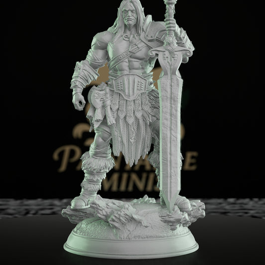 Barbarian Warrior Hero Miniature Figures | Medium | DM Stash | D&D DnD Pathfinder Miniature