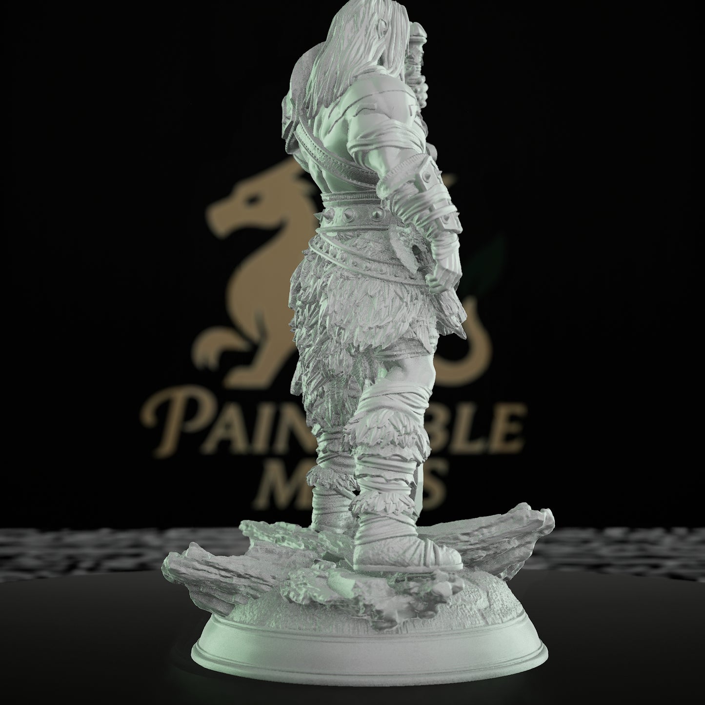 Barbarian Warrior Hero Miniature Figures | Medium | DM Stash | D&D DnD Pathfinder Miniature