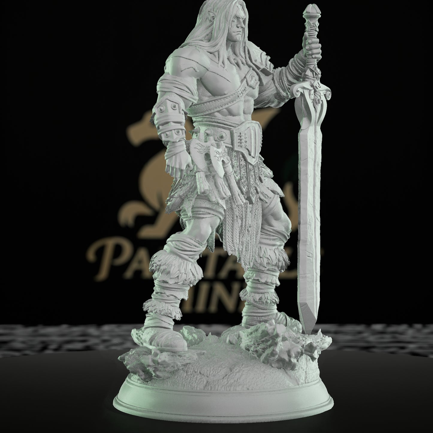 Barbarian Warrior Hero Miniature Figures | Medium | DM Stash | D&D DnD Pathfinder Miniature