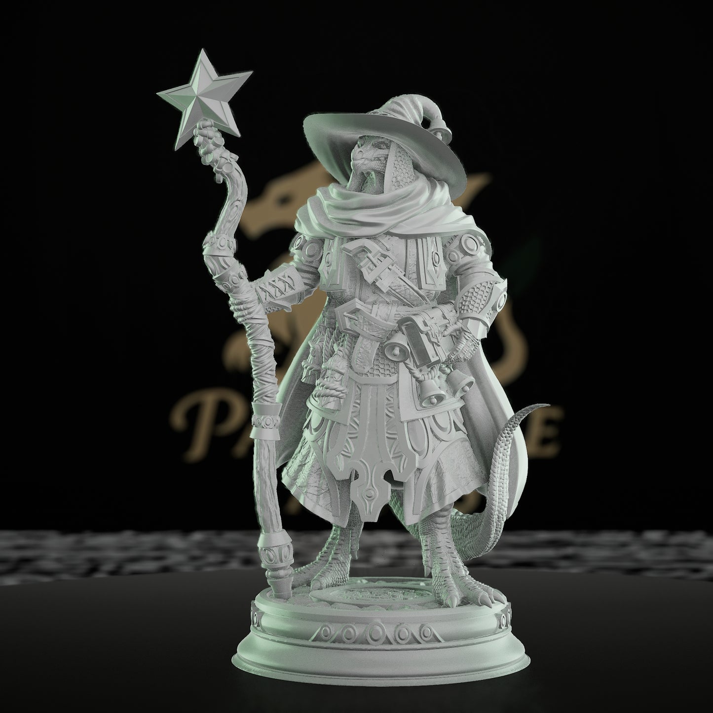Star Magic Dragonborn Wizard Miniature | Medium | DM Stash | D&D DnD Pathfinder Miniature