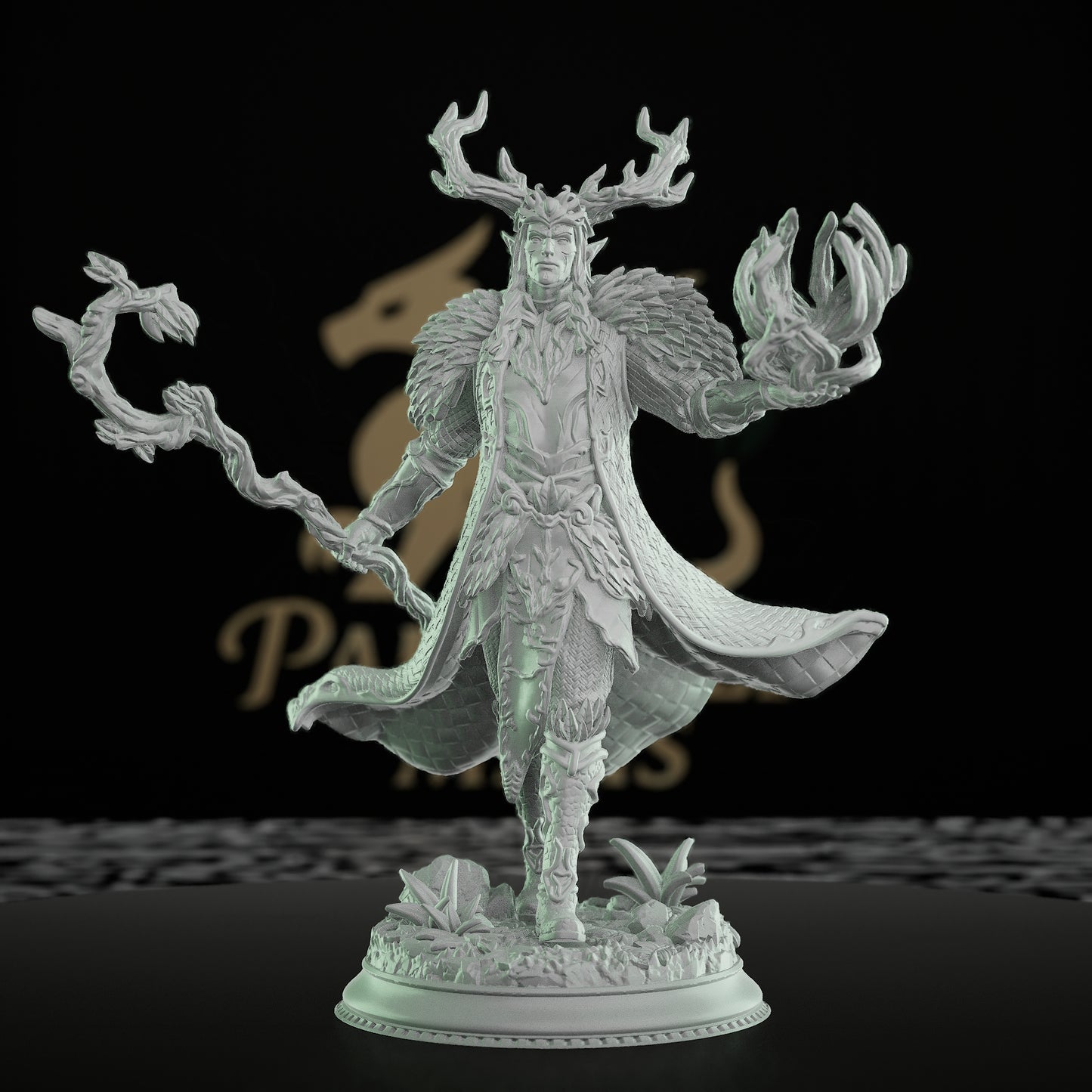 Elven Druid Spellcaster Miniature | Medium | DM Stash | D&D DnD Pathfinder Miniature