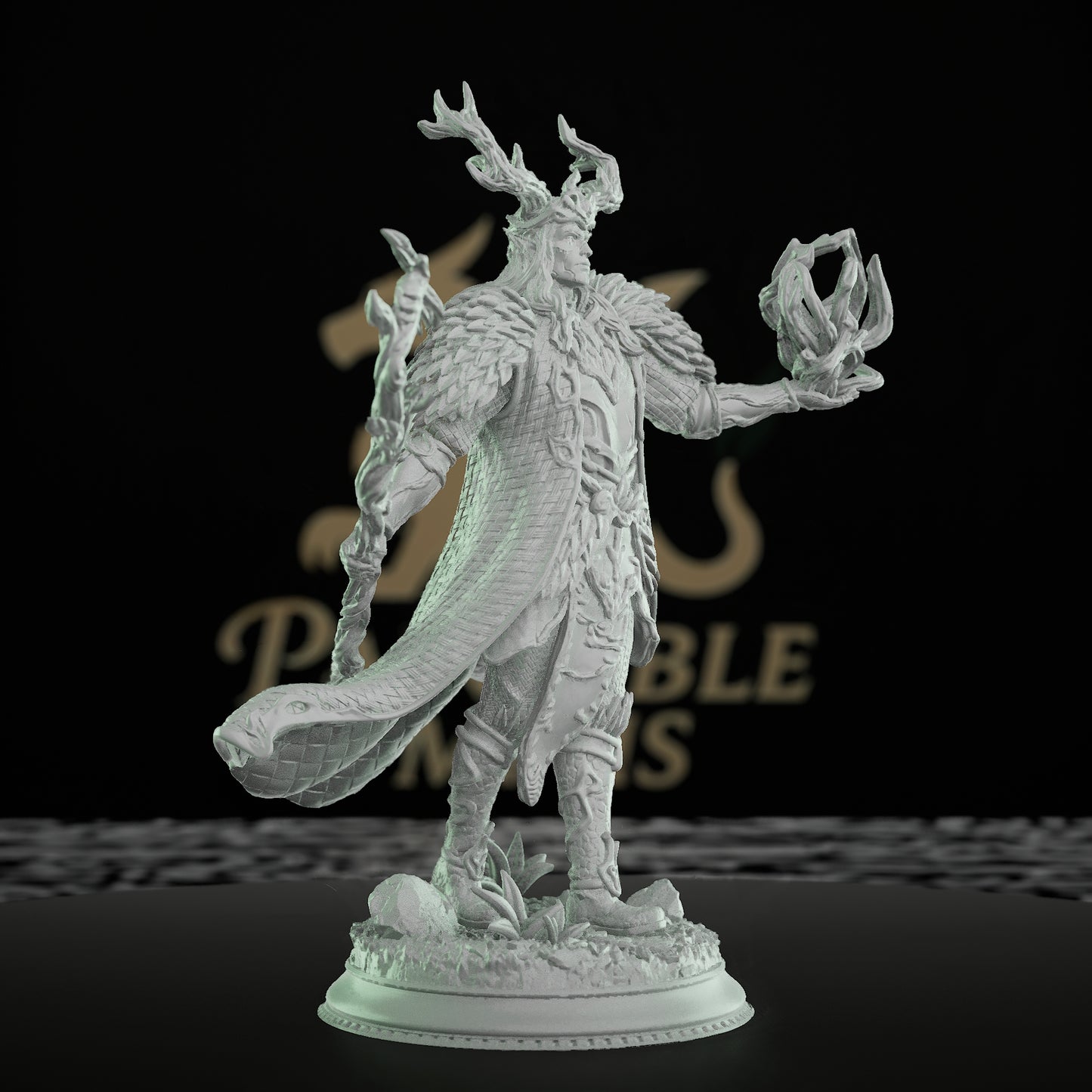 Elven Druid Spellcaster Miniature | Medium | DM Stash | D&D DnD Pathfinder Miniature