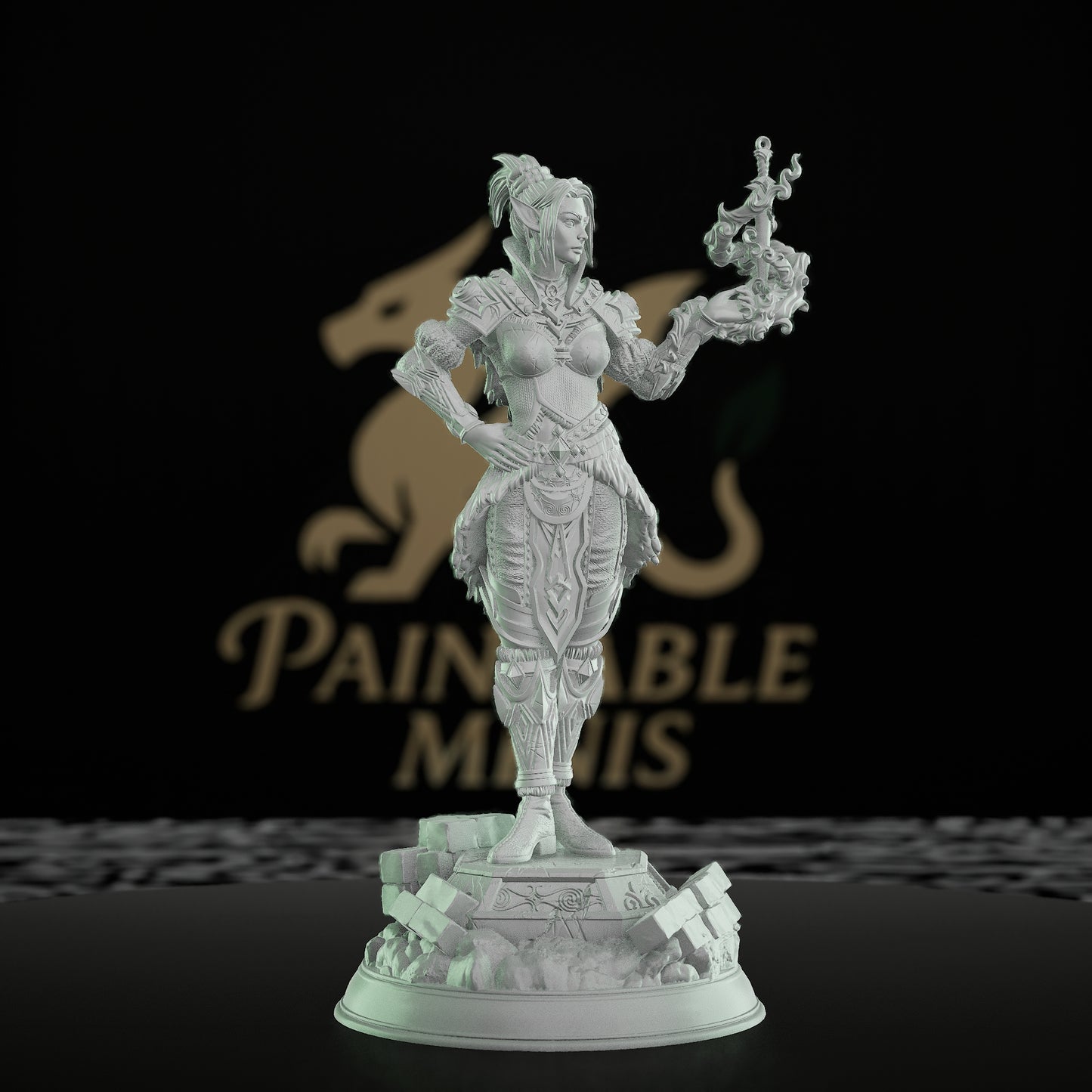Half-Elf Psion Humanoid Miniature | Medium | DM Stash | D&D DnD Pathfinder Miniature