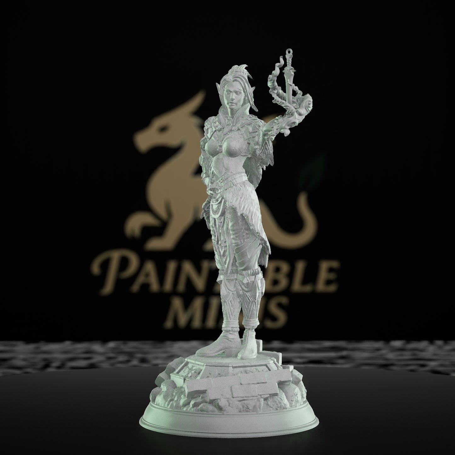 Half-Elf Psion Humanoid Miniature | Medium | DM Stash | D&D DnD Pathfinder Miniature