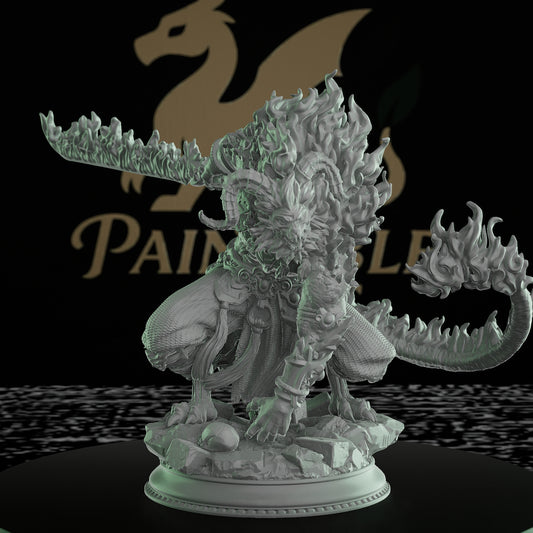 Rakshasa Demon Sorcerer Miniature | Large | DM Stash | D&D DnD Pathfinder Miniature