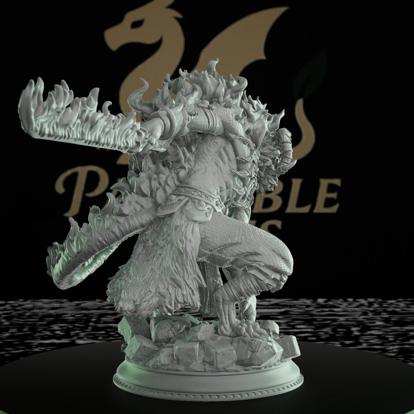 Rakshasa Demon Sorcerer Miniature | Large | DM Stash | D&D DnD Pathfinder Miniature