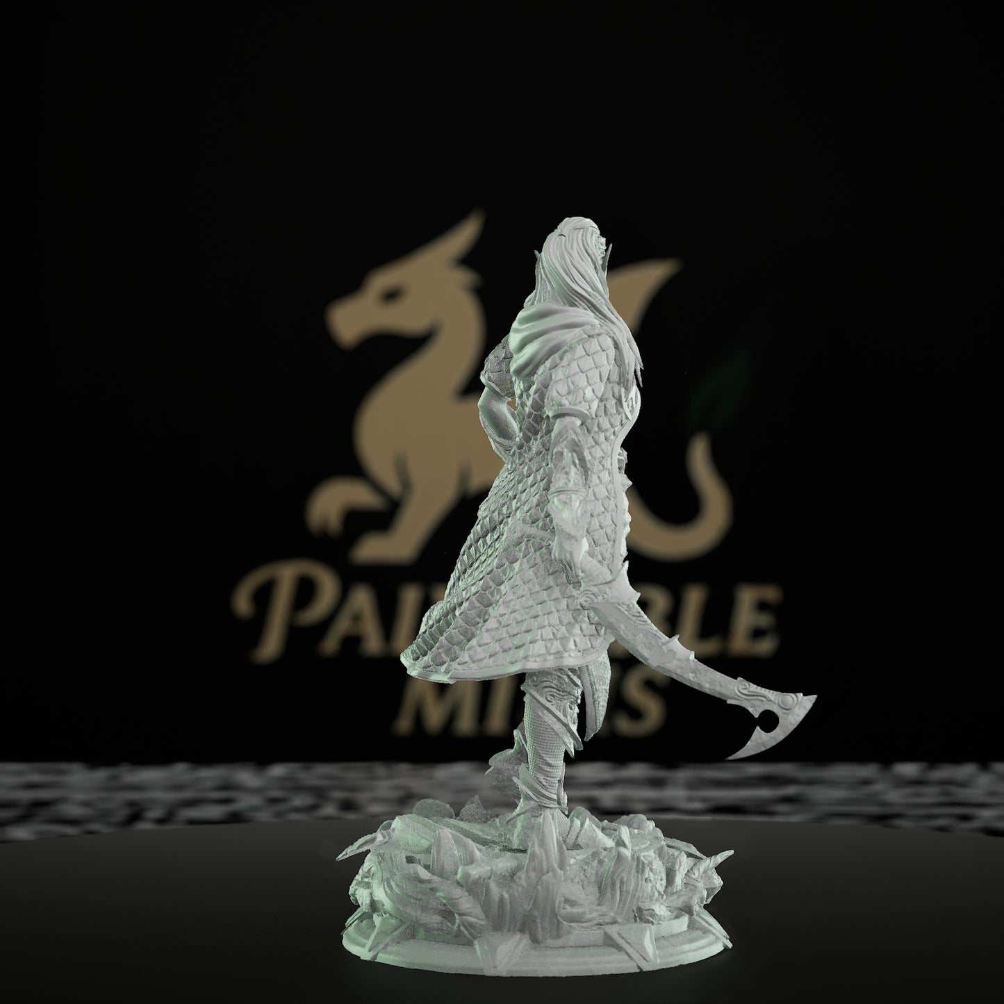 Human Fighter Warrior Miniature | Medium | DM Stash | D&D DnD Pathfinder Miniature