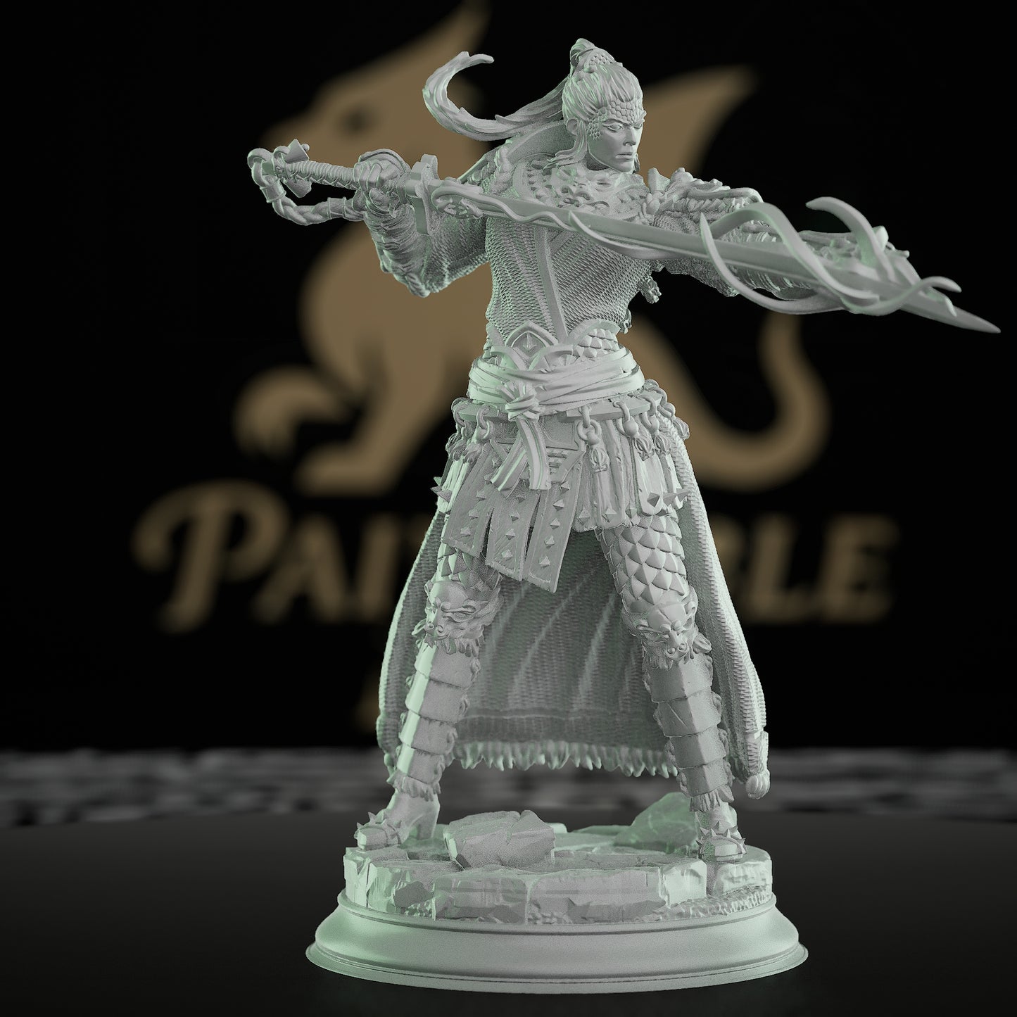 Serpentfolk Cult Warrior Miniature | Medium | DM Stash | D&D DnD Pathfinder Miniature