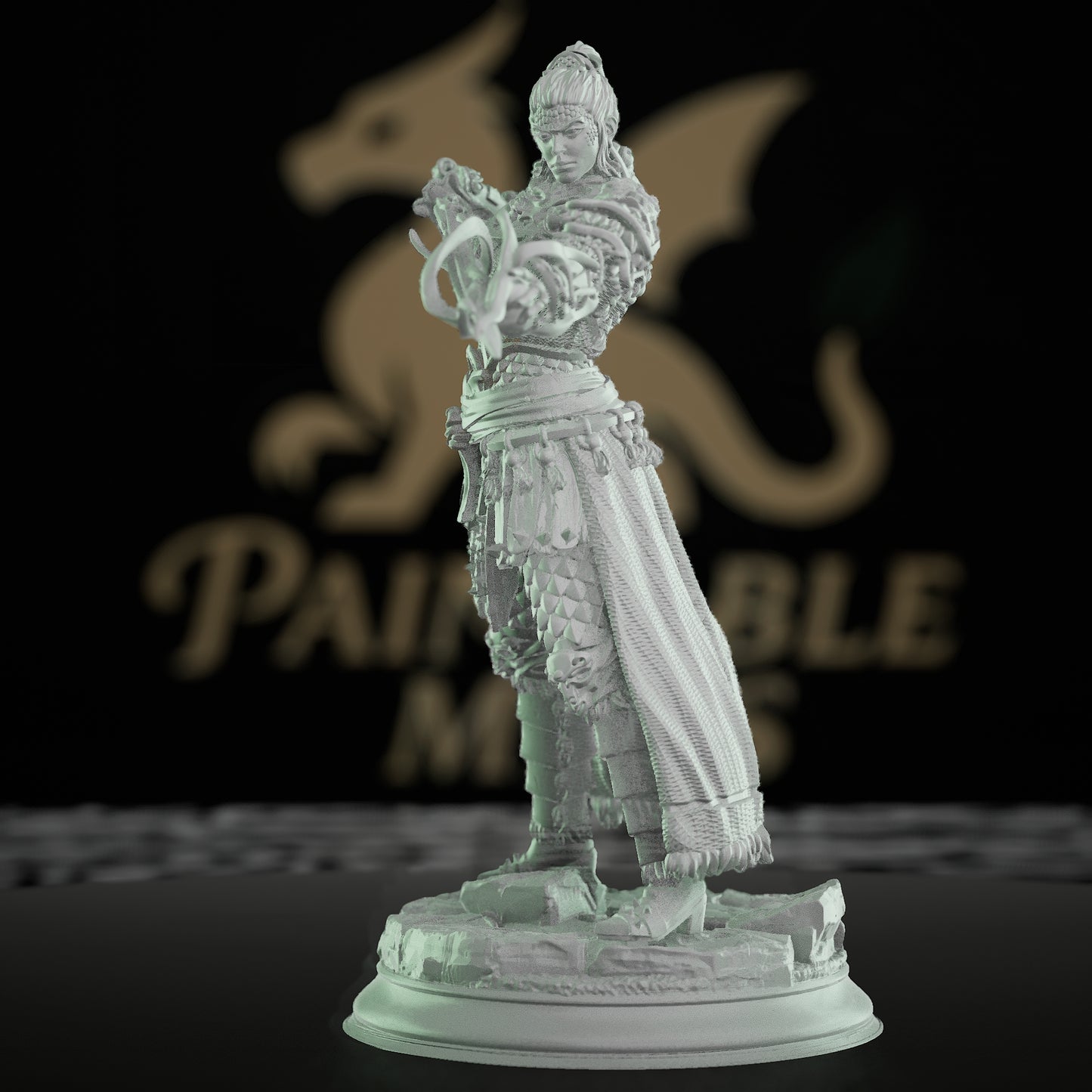 Serpentfolk Cult Warrior Miniature | Medium | DM Stash | D&D DnD Pathfinder Miniature