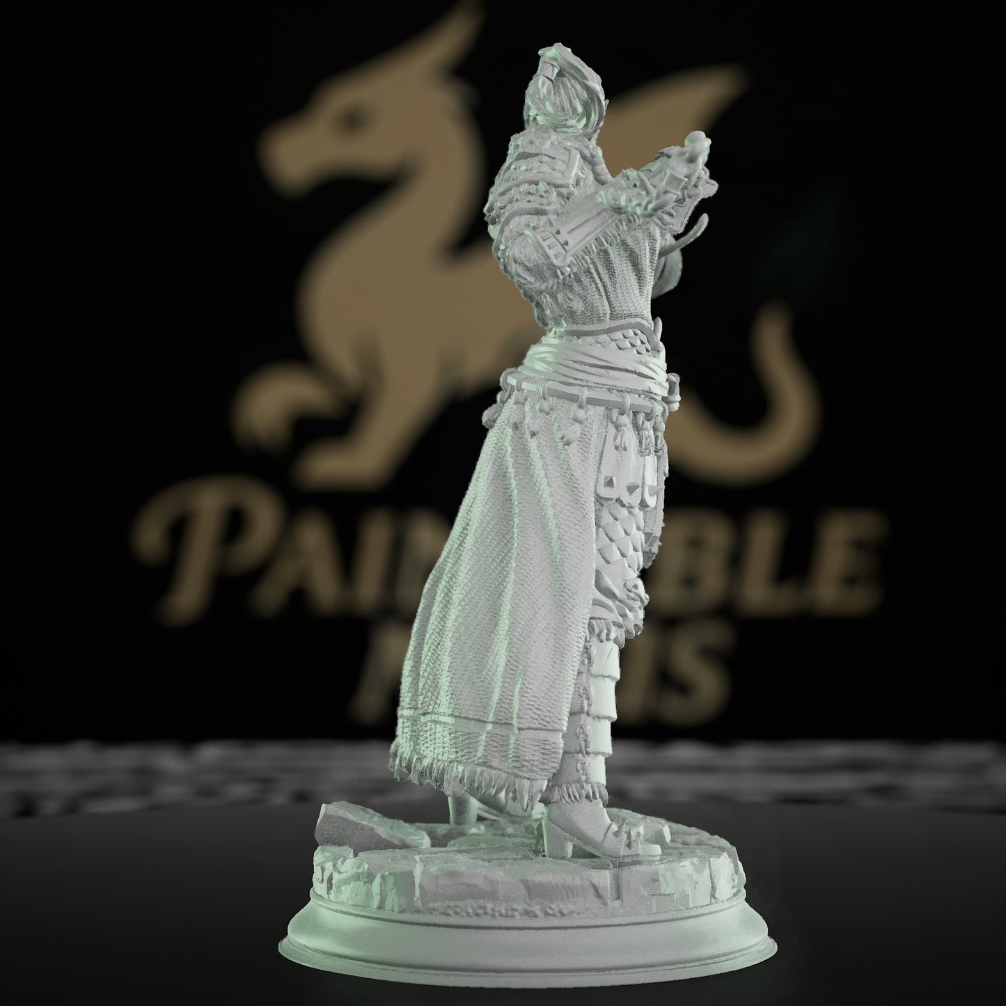 Serpentfolk Cult Warrior Miniature | Medium | DM Stash | D&D DnD Pathfinder Miniature