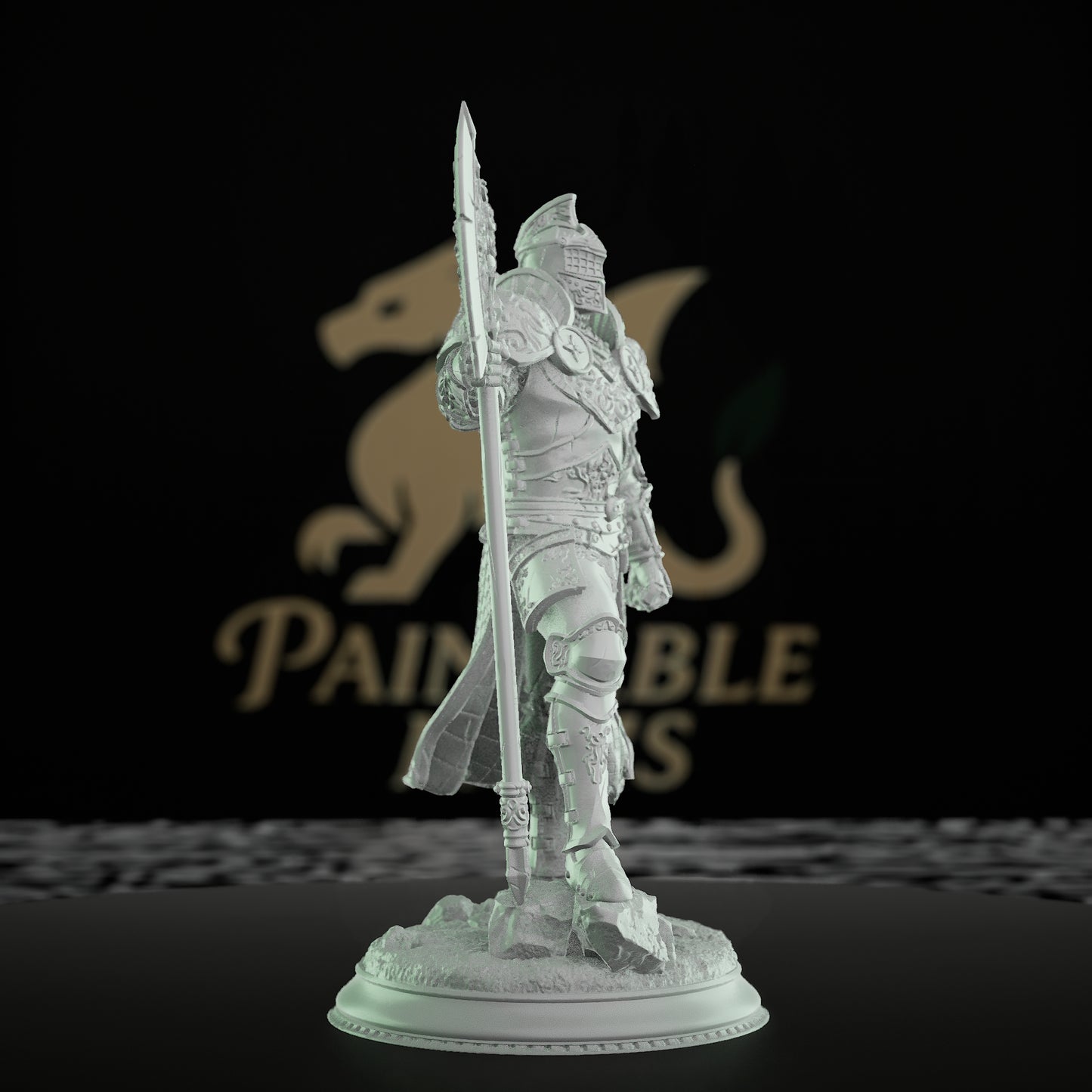 Knight Bodyguard Guard Pose Fighter | Medium | DM Stash | D&D DnD Pathfinder Miniature